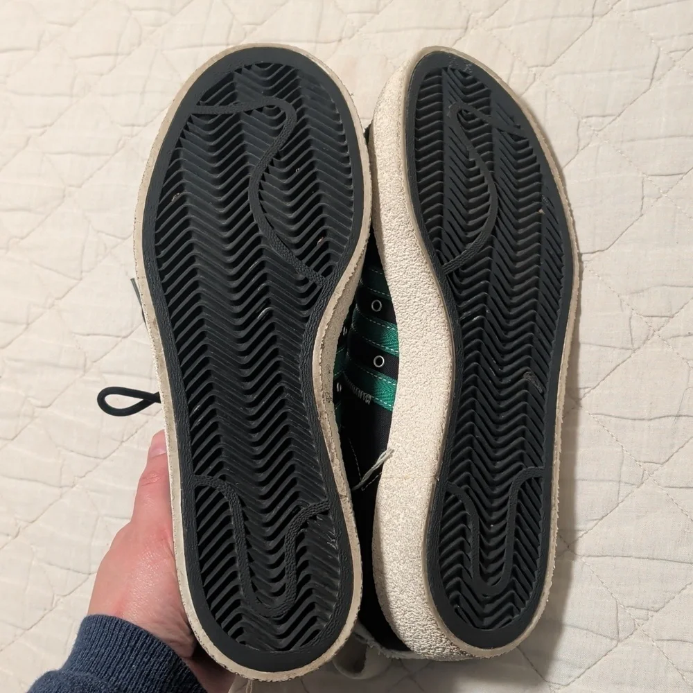 Adidas Campus 80s X S.F.T.M. Black Canvas Low-Top Sneakers with White Stripes